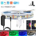 Tuya Wifi 5in1 LED Strip Lights Kit DC12V 5050 RGBCCT RGB+W+WW APP/Voice/Remote Control Smartlife for Alexa Google Home 1M-5M