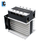 LCTC Three Phase Solid State Relay SSR With Heat Sink 40A 3-Three DC to AC AC To AC 3-32VDC Control For Switch On-Off
