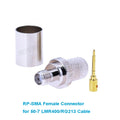 10Pcs/lot RG8 RG213 LMR400 SMA / RP-SMA Male / Female 50-7 RF Coaxial Connector 50Ohm SMA Connector for LMR-400 RG-213 RG8 Cabl