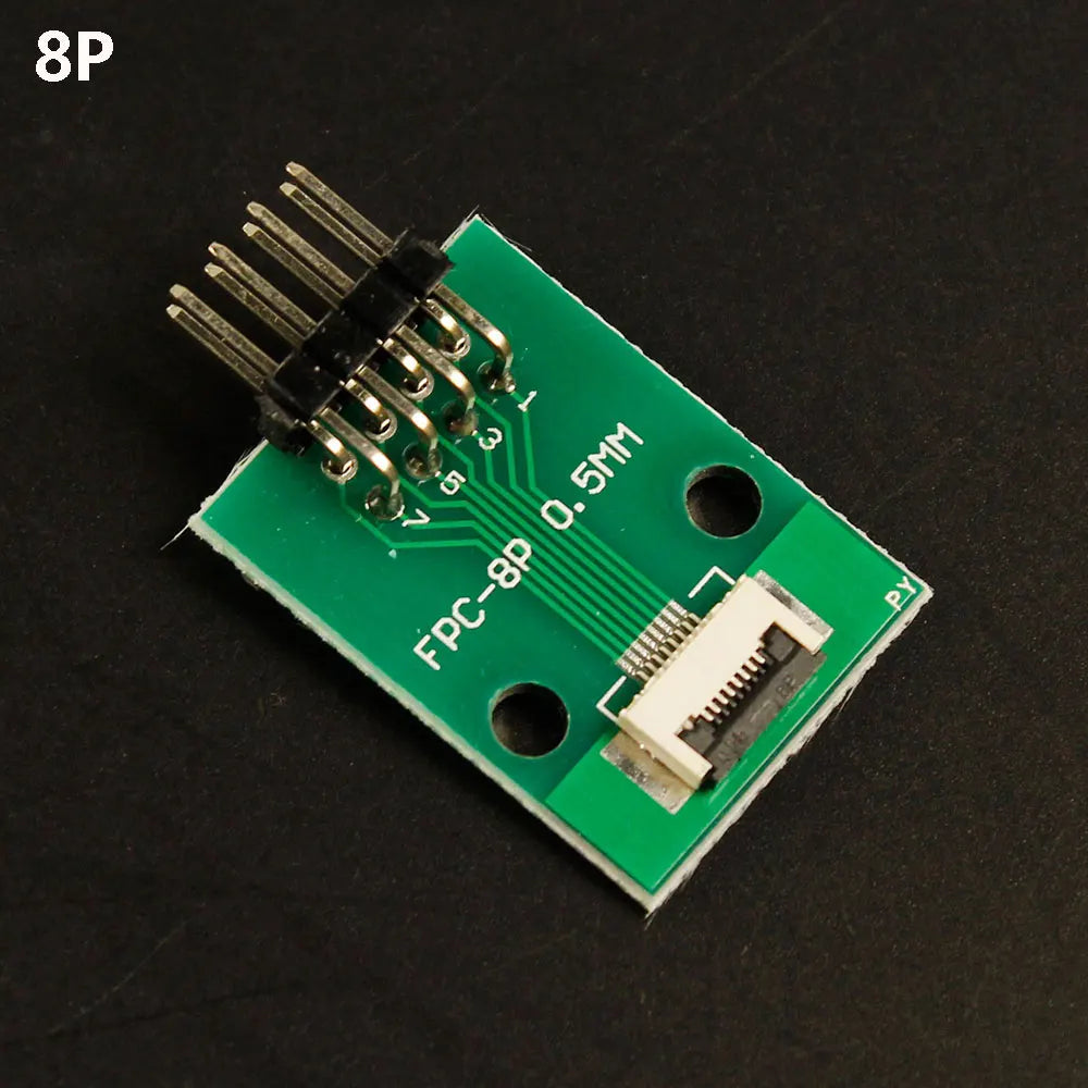 1pcs 4P-- 80P 0.5mm Pitch Connector SMT Adapter to 2.54mm 1.00 Inch Hole FPC FFC Cable Welded Board + Double Row Straight Pin