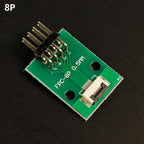 1pcs 4P-- 80P 0.5mm Pitch Connector SMT Adapter to 2.54mm 1.00 Inch Hole FPC FFC Cable Welded Board + Double Row Straight Pin