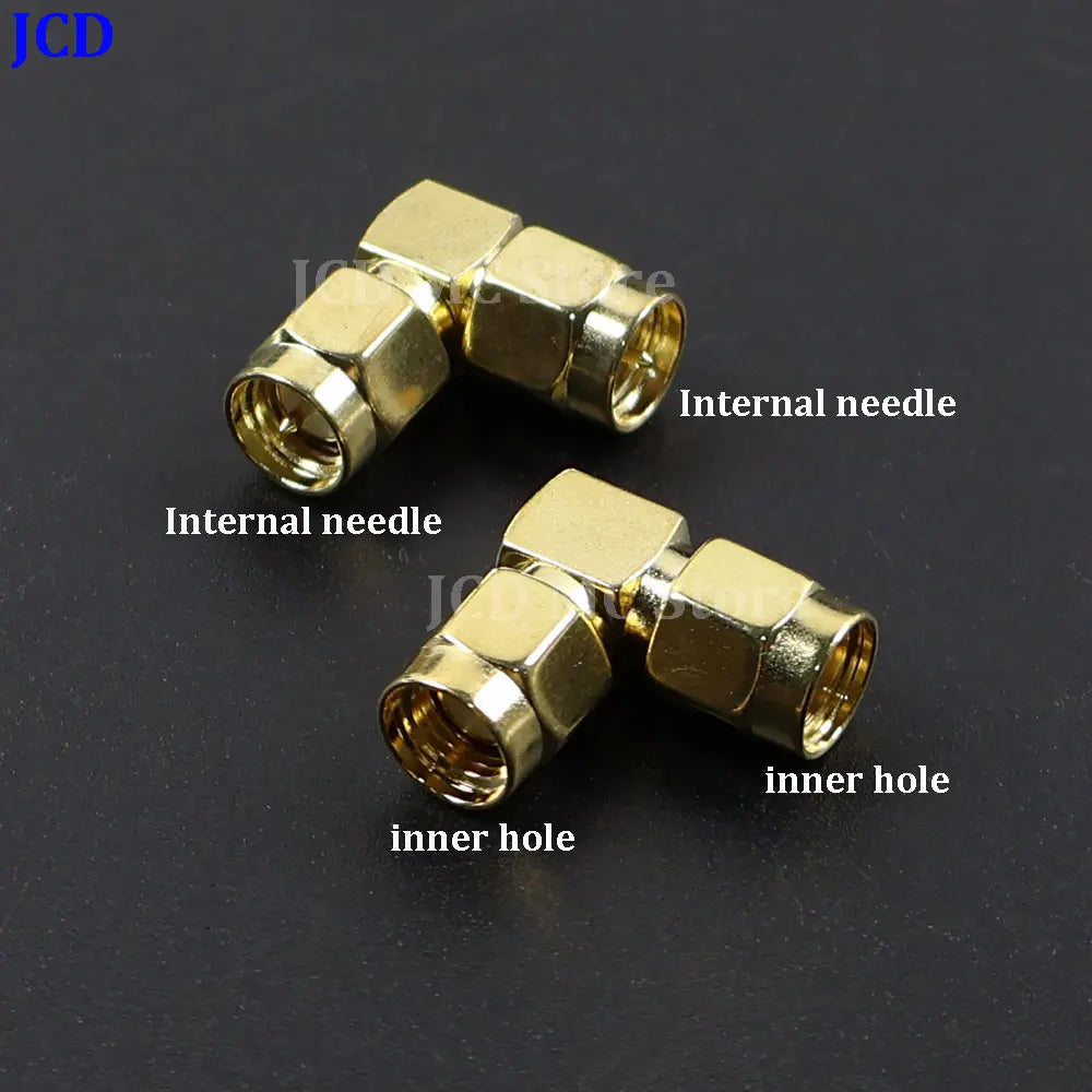 1/3/5piece SMA Male Female RF Straight Connector 90 Degree Right Angle Tee Type 3Way Splitter RPSMA To RP-SMA Male Adapter