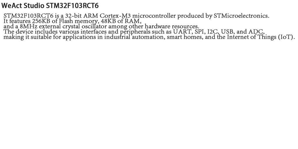 WeAct STM32F103RCT6 ARM STM32 Development Board Small System Board STM32 F103RCT6 STM32F103 STM32F1 Development Board