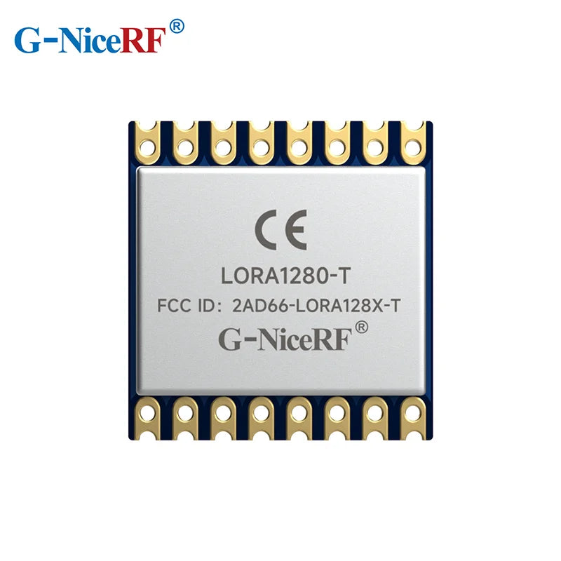 G-NiceRF | 2 PCS LORA1280-TCXO LoRa Module 2.4GHz SX1280 Long Distance SPI Interface FCC ID&CE-RED Certification