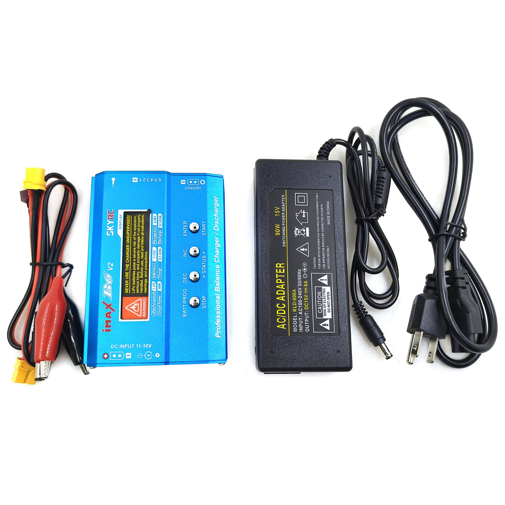 SKYRC IMax B6 V2  Charger With AC POWER 12v 5A Adapter Digital LCD Lipo NiMh 3S battery Balance Charger  for Rc Car Drone