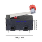 L69A New Normally Open Roller Lever Arm Close Limit Switch Micro KW12-3