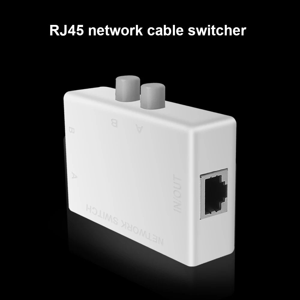 1000Mbps 1 In 2 Out Ethernet Adapter RJ45 Splitter Lan Connector Cat 6 RJ45 Splitter Switch Coupler for PC Laptop TV Box Router
