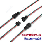 2 3 4 5 6 Pin JST SM LED Connector Cable 3A 5A Male Female Plug Wire Connector For Pixel Light WS2812 Led Strips Driver Battery