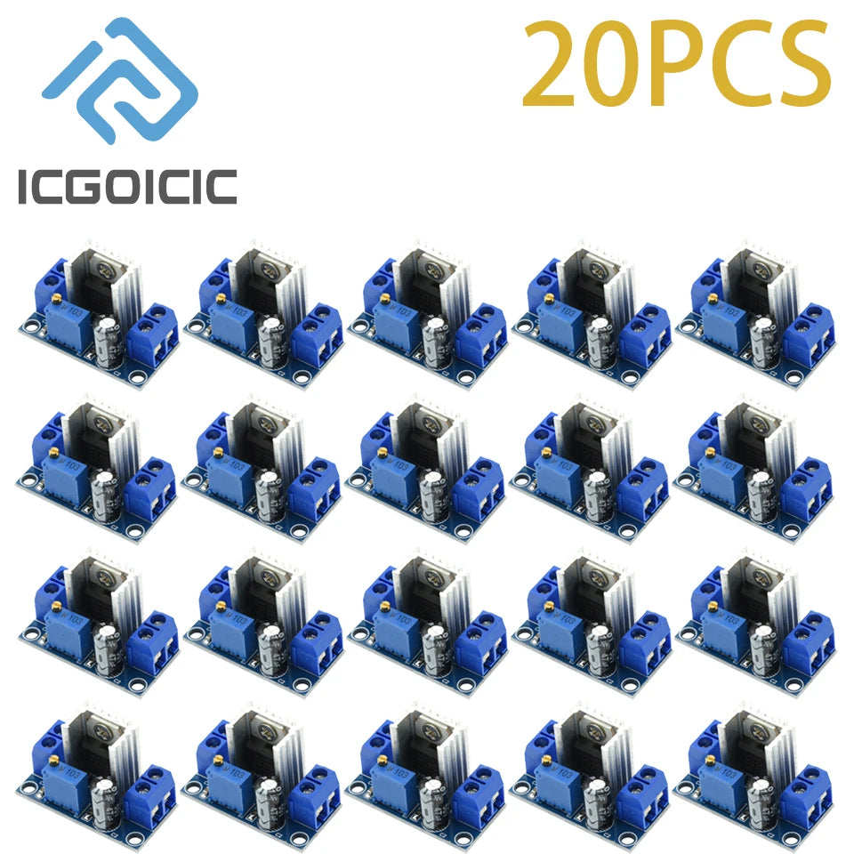 1-50PCS LM317 DC-DC Converter Buck Step Down Circuit Board Module Linear RegulatorAdjustable Voltage Regulator Power Supply