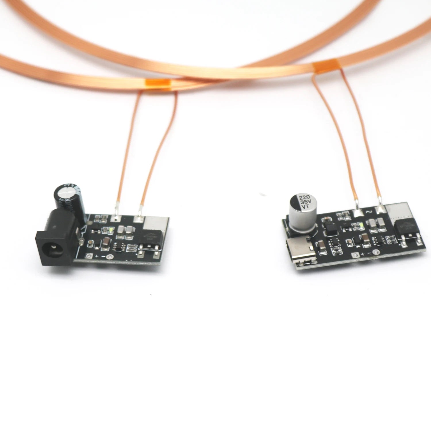 DC 5V 24V 200mm Wireless Power Supply Transmitter Coil  Induction Receiver LED Light  Lamp Toys Robots  Model