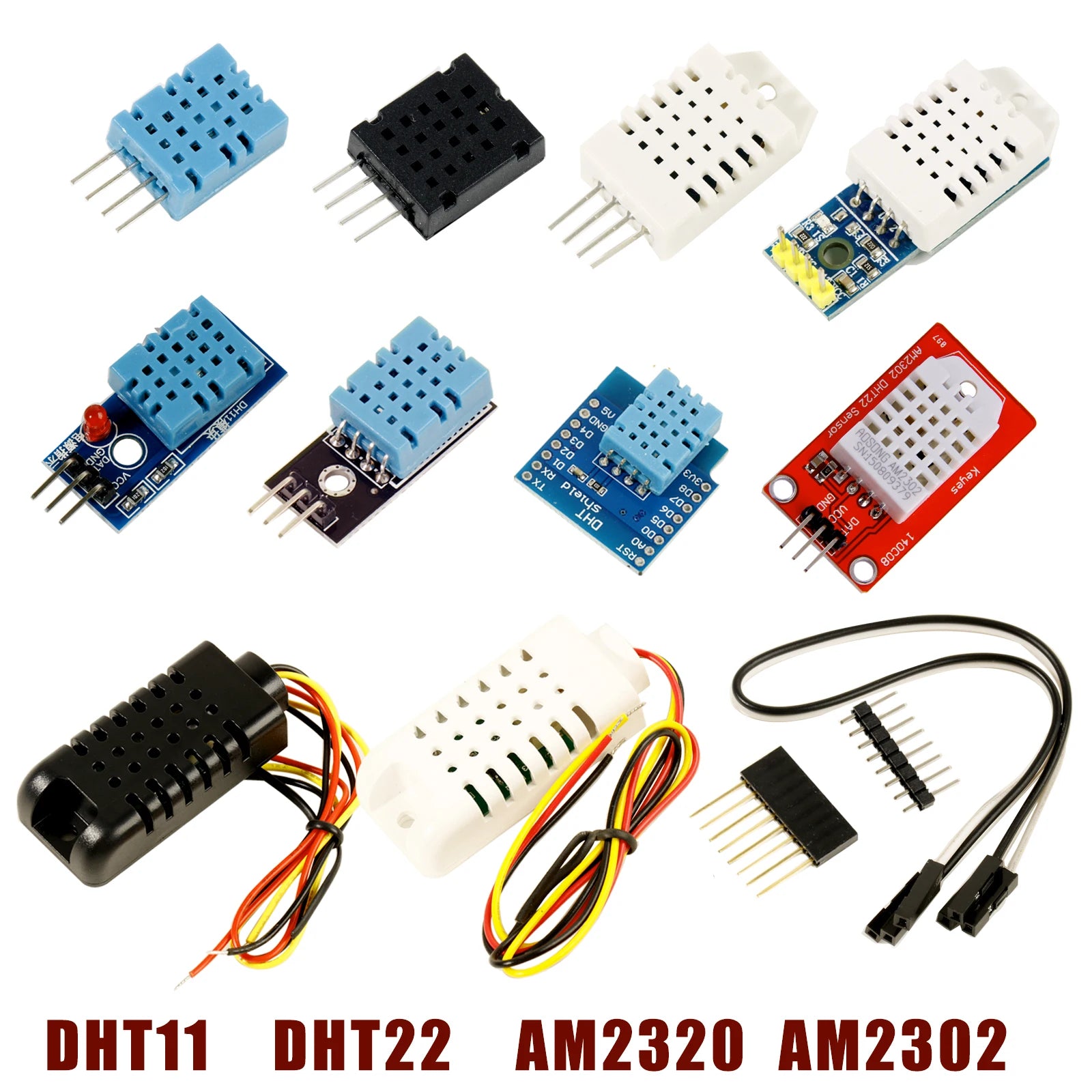 Digital Temperature Humidity Sensor Module Board + PCB For Arduino Ultra-low Power High Precision DHT11 DHT22 AM23