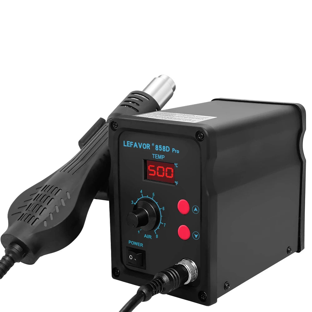 858D Hot Air Gun BGA Soldering Rework Station Blower Hair Dryer Hairdryer Soldering Heat Gun 220V 110V  SMD SMT Welding Repair