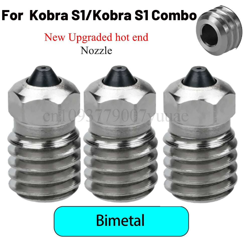0.25mm All Metal Hotend Upgraded For Kobra S1/S1 Combo New Thermistor and Heater For Kobra S1 Hardened Steel Bimetal Nozzles