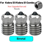0.25mm All Metal Hotend Upgraded For Kobra S1/S1 Combo New Thermistor and Heater For Kobra S1 Hardened Steel Bimetal Nozzles