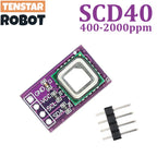 TENSTAR SCD40 SCD41 Gas Sensor Module 2.4-5.5V Detects CO2 Carbon Dioxide Temperature and Humidity Sensor I2C Communication