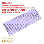 10Pcs Gold-Plated FFC FPC Flat Flexible Cable AWM 20706 105C 60V VW-1 0.5MM Pitch 40/50/55/60/68/80/96 Pin