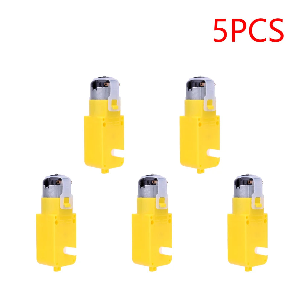 1-10pcs DC 3-12V TT Motor Module Robot Intelligent Car Dual Shaft Geared Motor Gearmotor Gearbox Motor for DIY Smart Car Robot