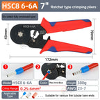 HSC8 6-4A 6-6A VE TE Pliers Self-Adjusting Crimping  Electrical Wire Ferrule Pin Terminal Connectors Crimping Tool Hand pliers