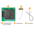 Global Certified SIM7600G-H 4G Development Board CE FCC ANATEL UKCA Approved 4G LTE+GNSS Module For Overseas IoT Asset Monitorin