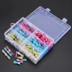 50Pcs Heat Shrink Insulated Spade Terminals Male Female Splice Cable Kit Fast Disconnect Butt Wire Connectors Waterproof