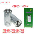 1PCS CBB65 Air Conditioner Compressor Start Capacitor 20 25 30UF 35UF 40UF 45UF 50UF 60UF 70UF 80UF 450V 4+2 New and Original