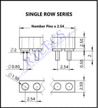 5 20Pcs Target Contact PAD Connector DIP 2.54 MM Grid 2 3 4 5 6 7 8 10 Position SMD Pogo Pin Header Strip Battery Power Charge