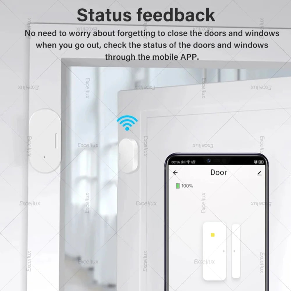 Zigbee Door Window Sensor Door Open Closed Burglar Magnetic Detector Works With Alexa Google Home Automation Z2M Home Assistant