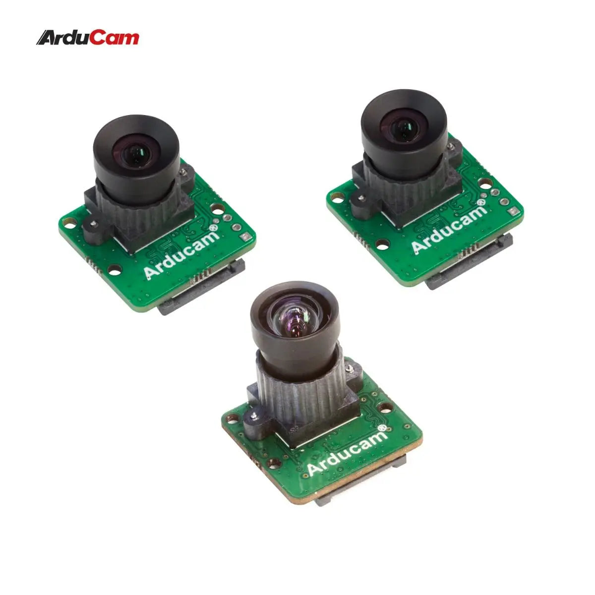 Arducam 12MP IMX477 camera and 2*1MP OV9282 Monochrome camera with OAK-FFC-3P OAK USB3 Edition for DepthAI