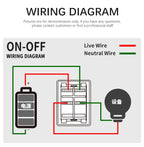FILN 30A/220V Heavy Duty 4 Pin DPST IP67 Sealed Waterproof T85 Auto Boat Marine Toggle Rocker Switch with LED 12V 220V 30x22