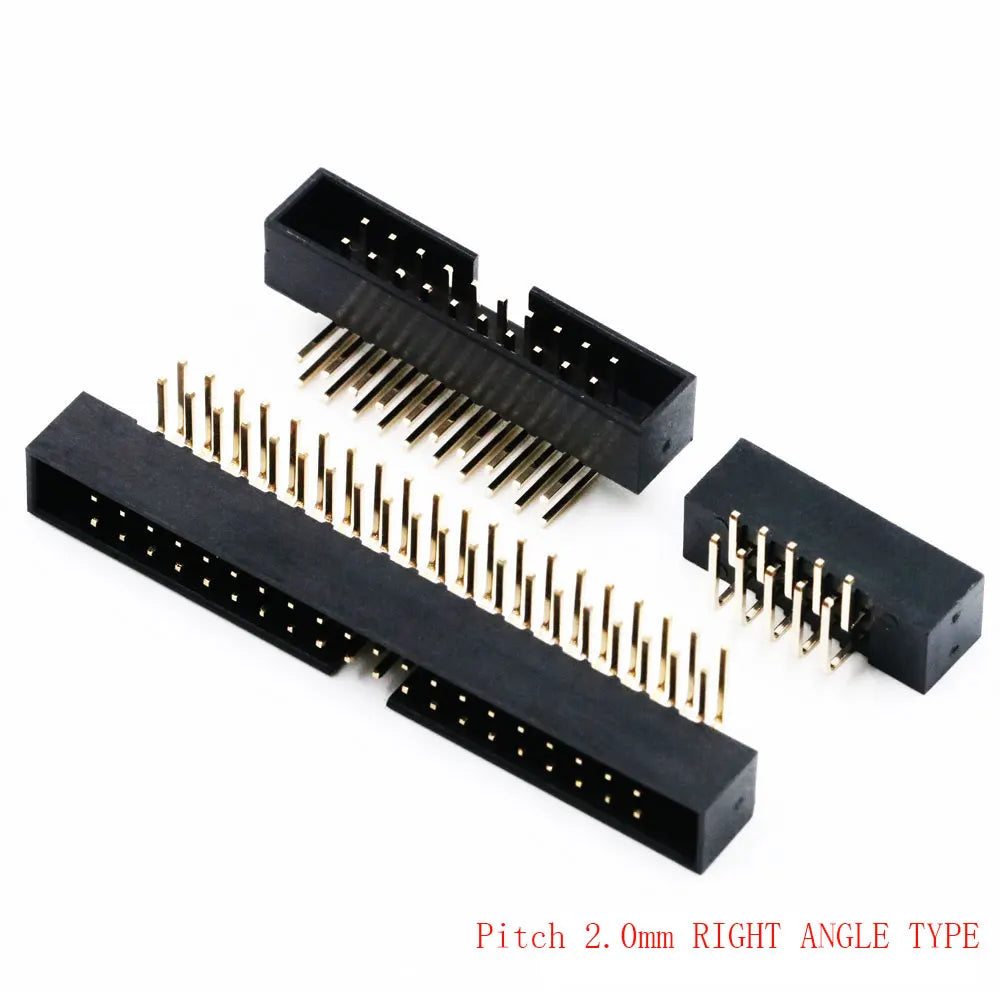10PCS FC 6Pin/8/10Pin/14/16Pin/20/26/30/34/40/50Pin 2.0mm Pitch Female IDC Socket Connector Ribbon Cable DC3 Header Male Socket