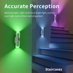 LED Cabinet Light Motion Sensor RGB Magnetic Rechargeable Wall Lamp Hallway Stairs Kitchen Ambient Night Light Home Decor Lights
