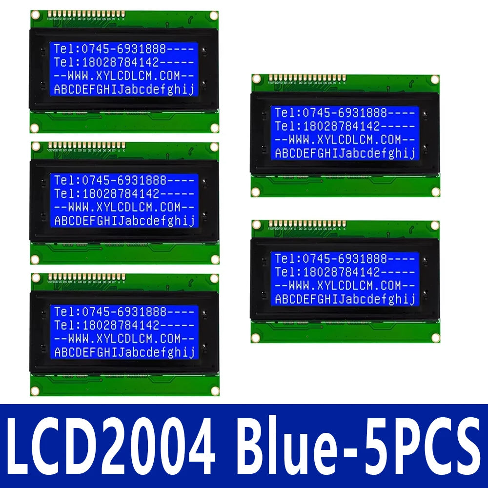 1~5PCS LCD Board 2004 20*4 LCD 20X4 5V Blue/Green screen LCD2004 display LCD module LCD 2004