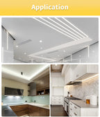 Linear regulável 24v 12v cob luzes de tira led 8mm 320leds/m fita flexível led para decoração do quarto 3000k 4000k 6000k 1m 5m