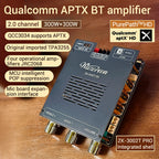 DC 18-50V 3002T PRO Bluetooth Amplifier Board Qualcomm QCC3034 2.0 Channel APTX Lossless 300W+300W TPA3255