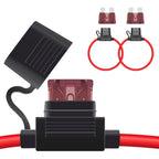 2PCS Inline Fuse Holder 10/12/14/16/18AWG Car Gauge Inline Fuse ATO/ATC Standard Blade Fuse 5A 10A 15A 20A 30A 40A Fuse Holders