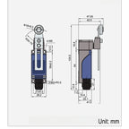 CNTD CZ-8109N Vertical Limit Switch Roller Arm Double Circuit IP65 Waterproof 380VAC 10A Industrial Use