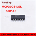 (1piece)100% New MCP3008-I/SL SOP16 MCP3008 sop-16 IN STOCK