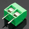 20PCS/LOT Screw 2-pin 5.0mm straight pin KF301-2P KF301-5.0-2P KF301PCB screw terminal block blue and green