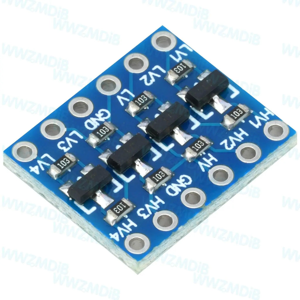 Logic Level Shifter Converter Module 4 Channel Bidirectional 3.3V to 5V, 5V to 3.3V Support UART IIC I2C SPI 1-Wire Compatible