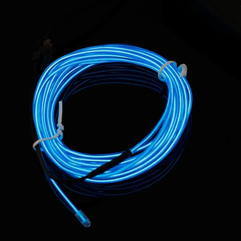 1M/2M/3M/4M/5M Flexible Neon Light EL Wire Led Neon Dance Party Atmosphere Decor Lamp RopeTube Waterproof Multicolor Led Strip