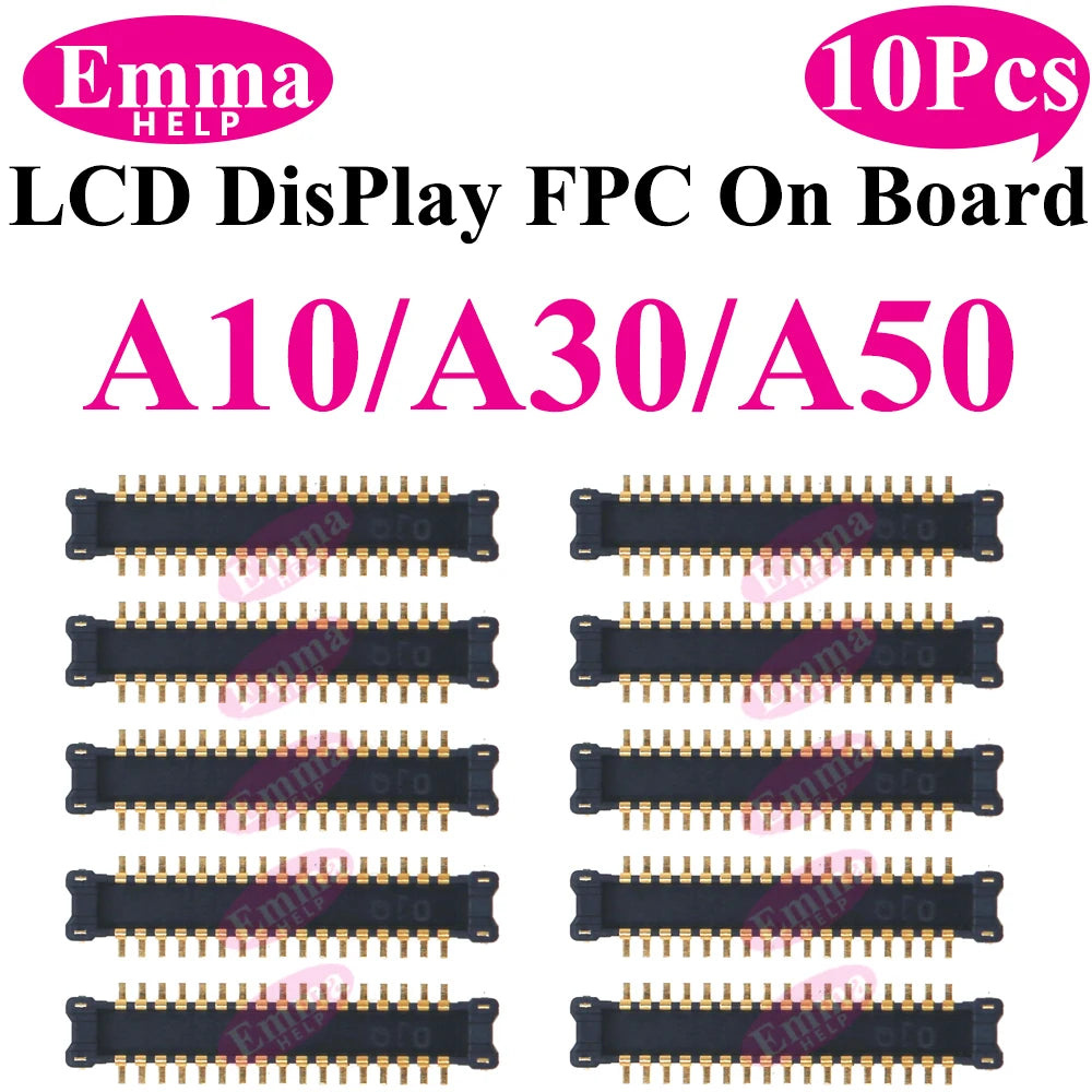 EmmaHelp FPC Connector Display Screen For Samsung LCD FPC A51 A50 A70s A40 A30S A21 A20S A10S M12 M14 M15 M16 On Motherboard