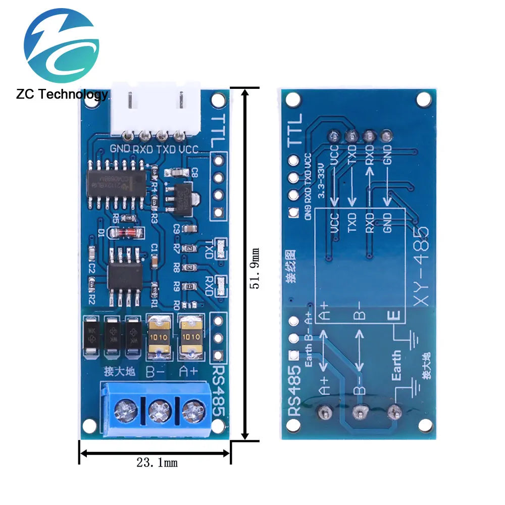 TTL to RS485 Converter 3.3V/5.0V Hardware Automatic Control Converter Module For Arduino for Arduino AVR