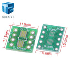 GREATZT 35pcs=7value*5pcs PCB Board Kit SMD Turn To DIP SOP MSOP SSOP TSSOP SOT23 8 10 14 16 20 24 28 SMT To DIP