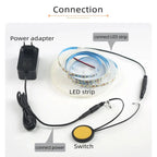 New DC12V 24V Smart Sensor 5A 60W LED Light Switch Wood Board Penetrable Touch Switch for Cabinet LED Light Equipment Supplies