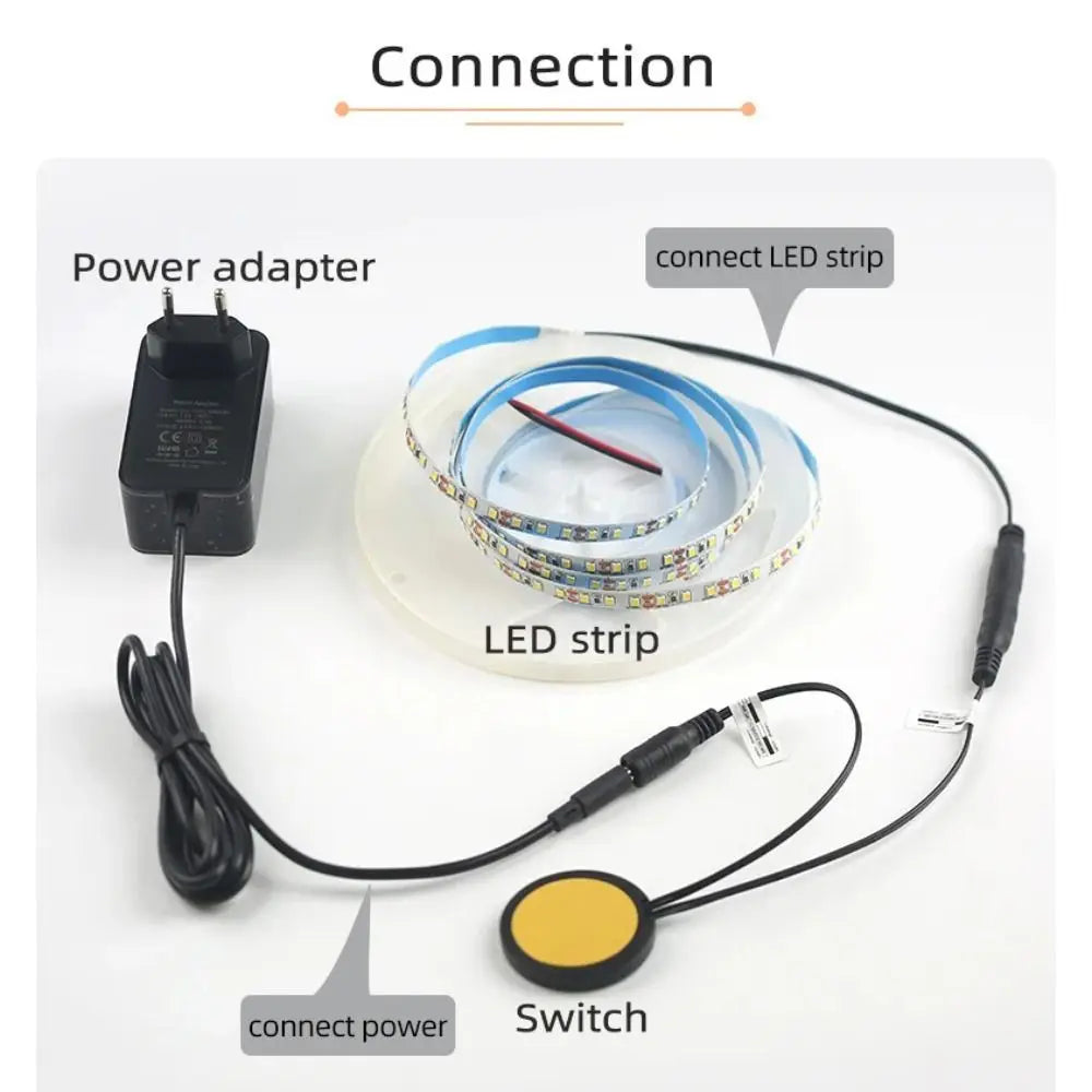 New DC12V 24V Smart Sensor 5A 60W LED Light Switch Wood Board Penetrable Touch Switch for Cabinet LED Light Equipment Supplies