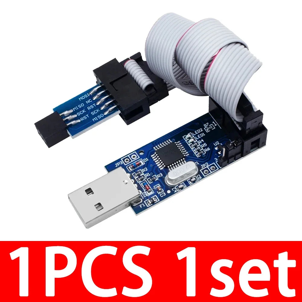 1PCS~5PCS EGBO USBASP USBISP AVR Programmer USB ISP USB ASP ATMEGA8 ATMEGA128 Support Win7 64
