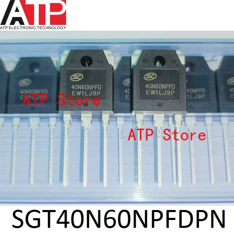 10PCS/LOT 100% New Original SGT40N60NPFDPN 40N60NPFD SGT40N60FD2PN 40N60FD2 TO-3P 40N60 IGBT Transistors 40A 600V