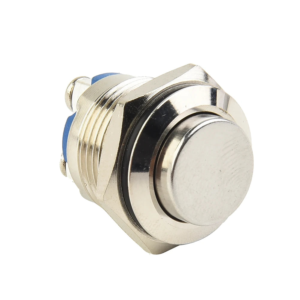 12V 16mm Metal Waterproof Push Button Momentary On Off Horn Switch Start Brass Durable And Practical Button Switch Hot Sale