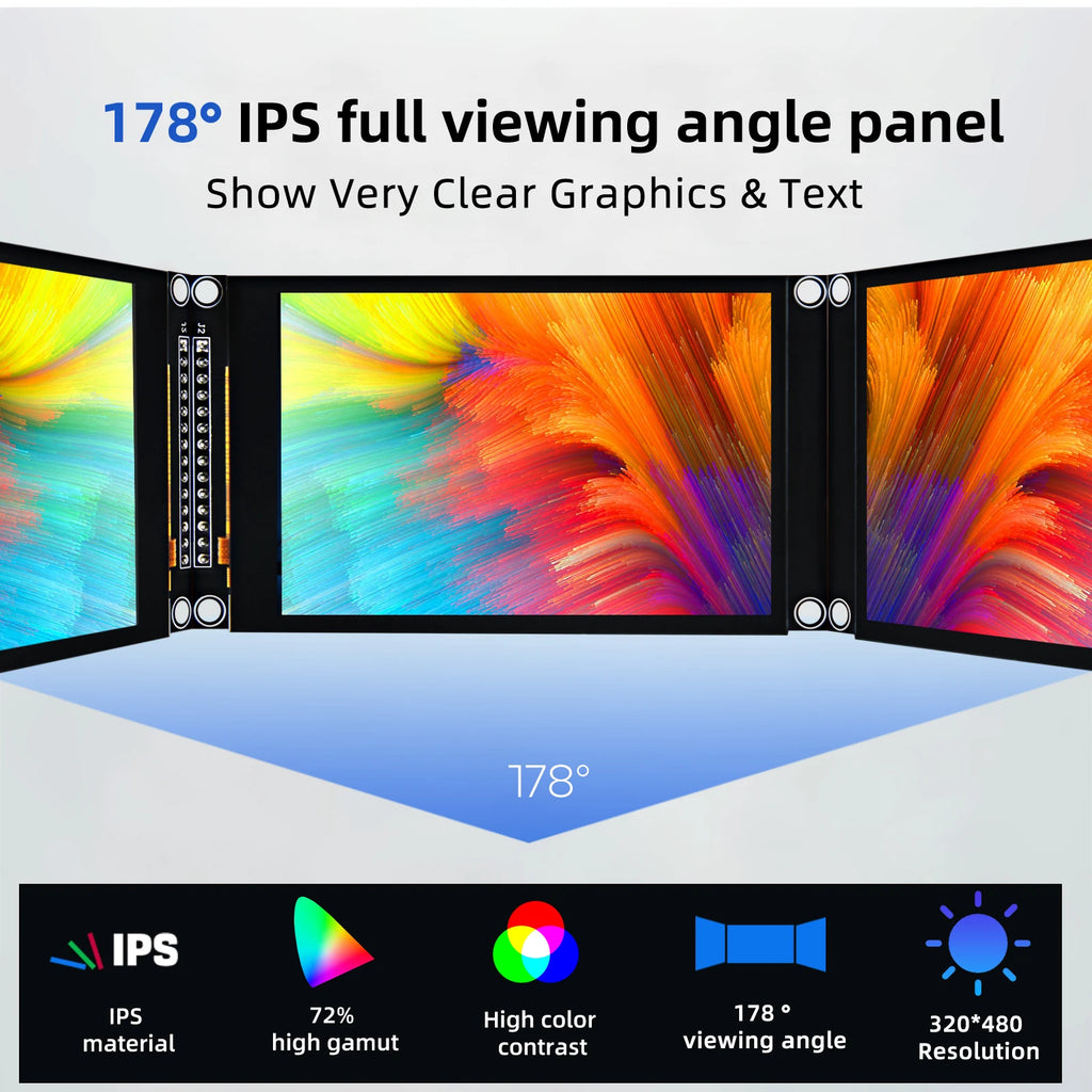 2.8/3.2/3.5 inch SPI IPS LCD screen Colorful Capacitive Touch Screen Display Module 240*320/320*480 IPS For Esp32 Arduino