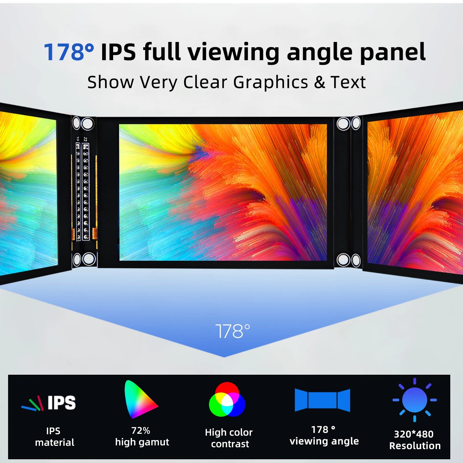2.8/3.2/3.5 inch SPI IPS LCD screen Colorful Capacitive Touch Screen Display Module 240*320/320*480 IPS For Esp32 Arduino